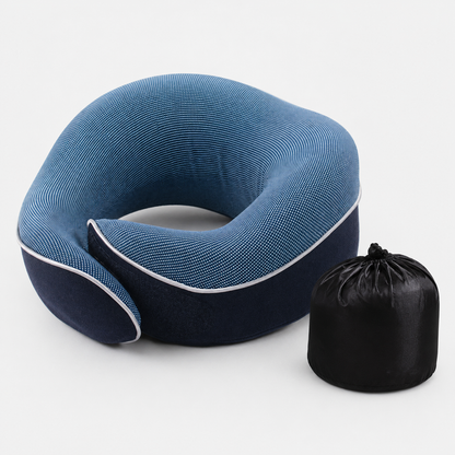 Memory Foam U-Shape Travel Neck Pillow with Storage Case VendulaCare 04