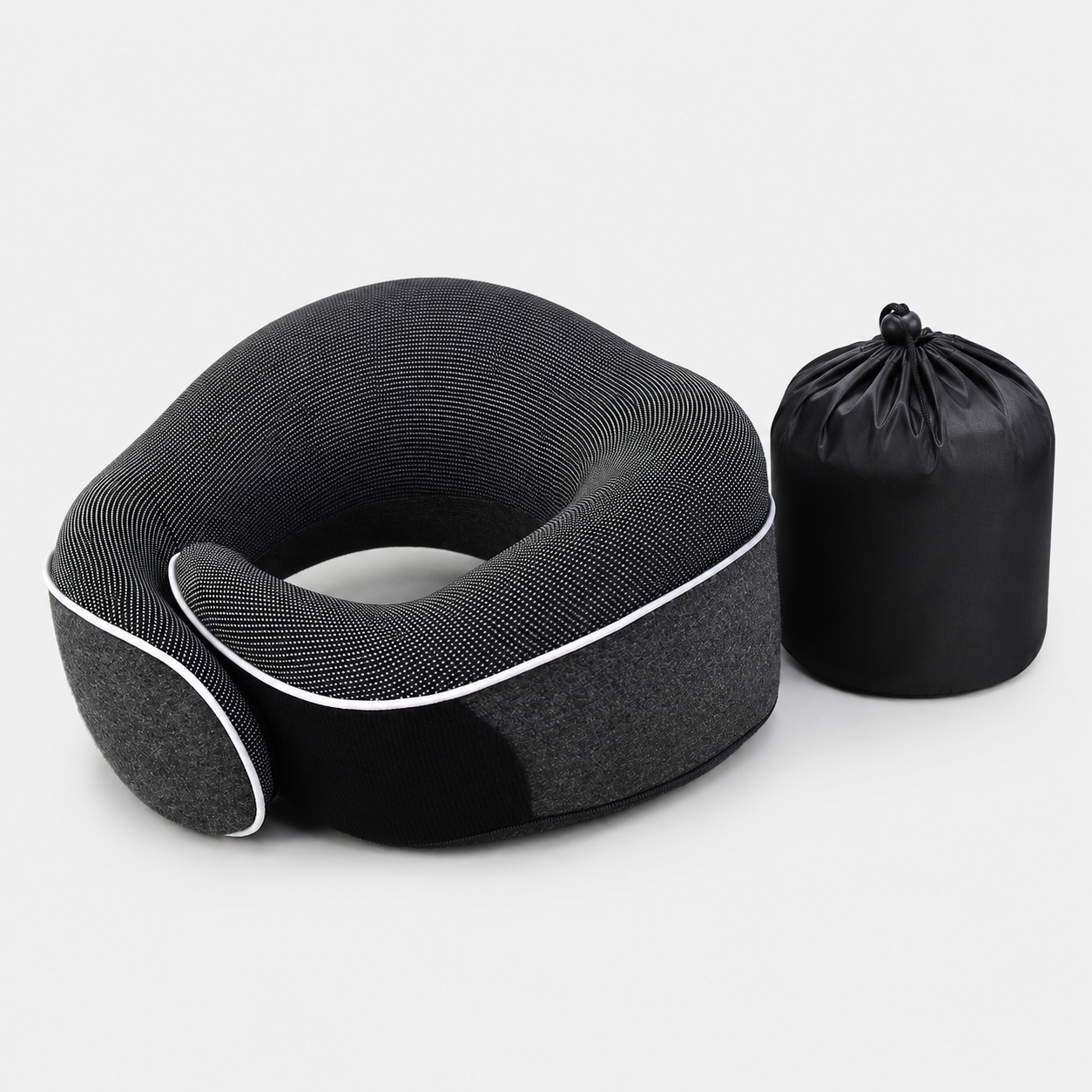 Memory Foam U-Shape Travel Neck Pillow with Storage Case VendulaCare 06