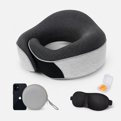 Memory Foam U-Shape Travel Neck Pillow with Storage Case VendulaCare 08