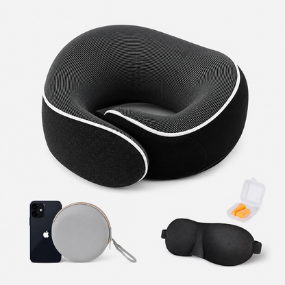 Memory Foam U-Shape Travel Neck Pillow with Storage Case VendulaCare 11