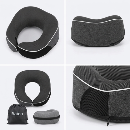 Memory Foam U-Shape Travel Neck Pillow with Storage Case VendulaCare 17
