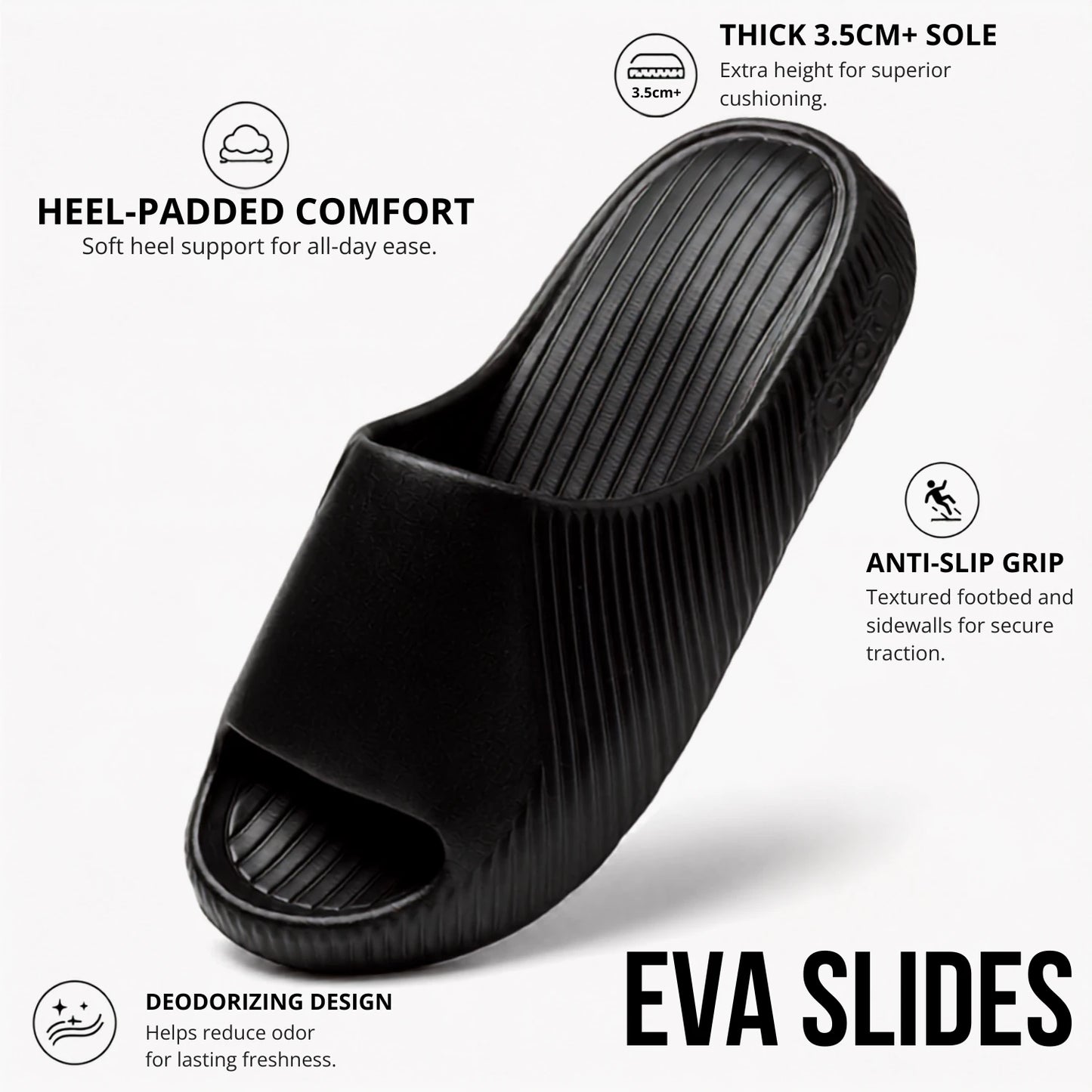 Men's EVA Coconut Slippers with Thick, Cushioned Soft Sole Vendula Care 3
