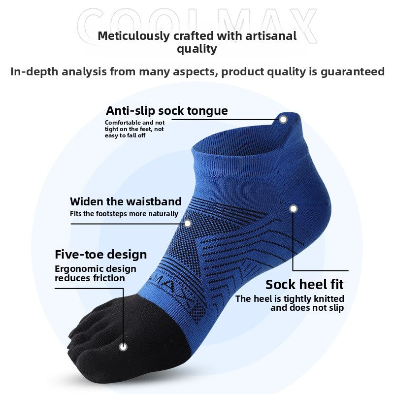 Men's Five Toe Running Socks for Comfort Performance Fit globalswanky 02