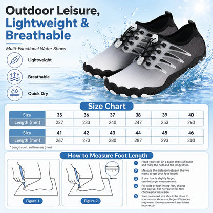 Men's Quick-Dry Barefoot Beach Shoes for Swim & Water Sports Vendula Care 2