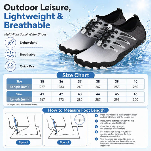 Men's Quick-Dry Barefoot Beach Shoes for Swim & Water Sports Vendula Care 2