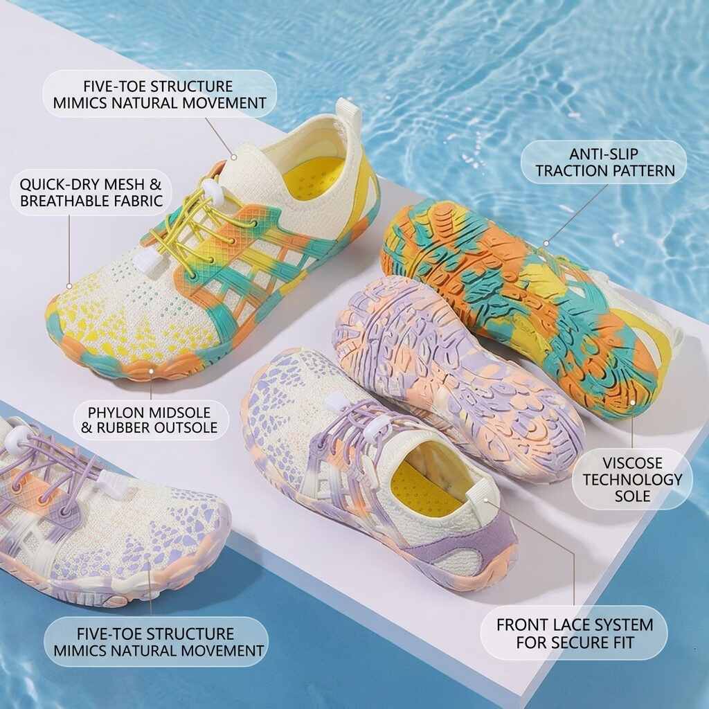 Men's & Women's Quick Dry Barefoot Water Shoes for Swimming Vendula Care  (13)