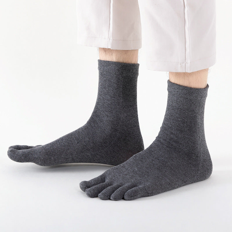 Mens Five Toe Breathable Sports Socks for Daily Comfort Fits globalswanky 02