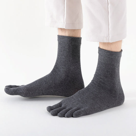 Mens Five Toe Breathable Sports Socks for Daily Comfort Fits globalswanky 02
