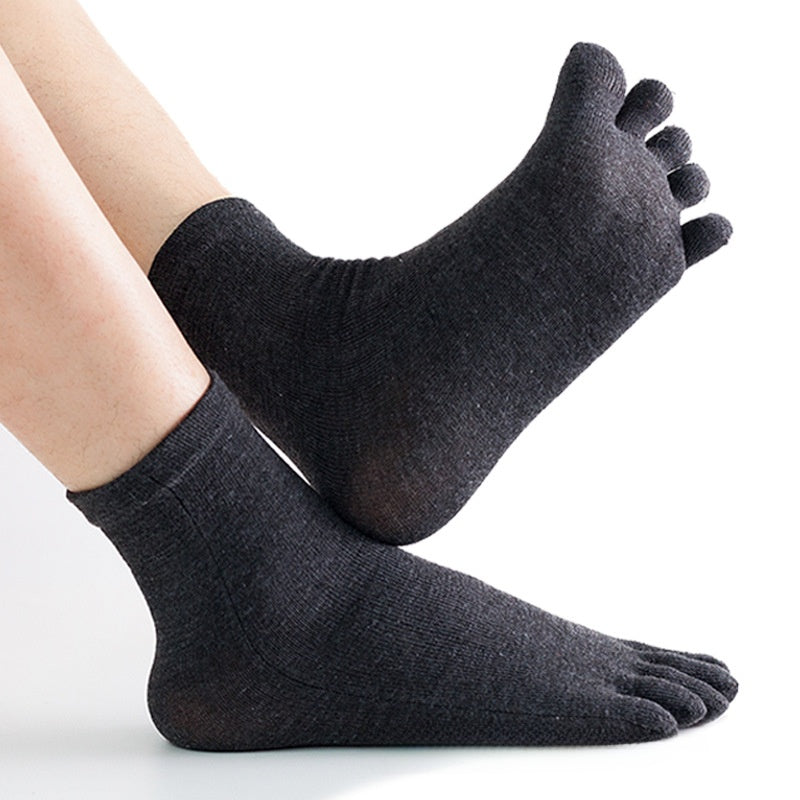 Mens Five Toe Socks Mid Calf Breathable Comfort Fit Daily globalswanky 3