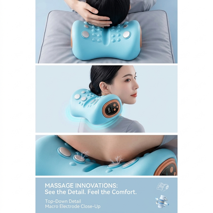 Microcurrent Heating Neck Massager Pillow for Pain Relief Vendula Care 03