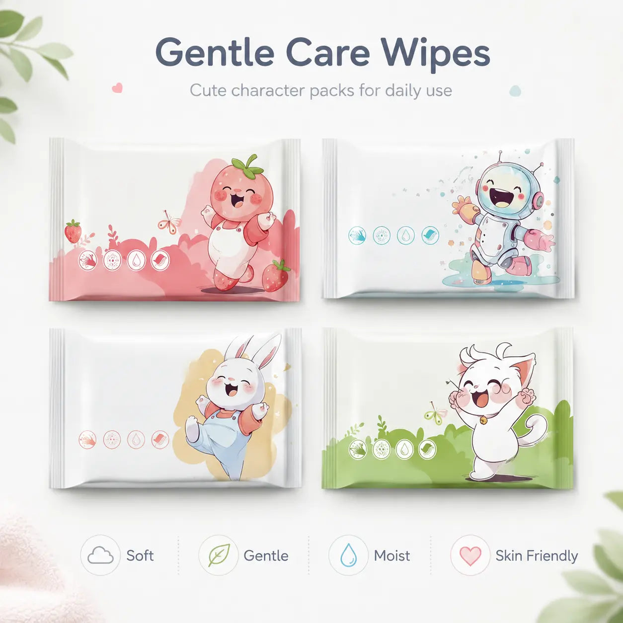 Mini Portable Baby Wet Wipes for Hands, Mouth and Travel Vendula Care 4