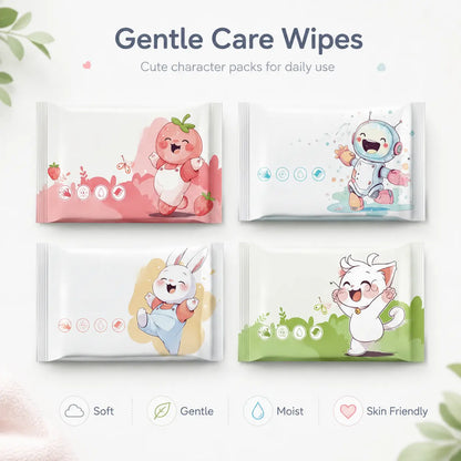 Mini Portable Baby Wet Wipes for Hands, Mouth and Travel Vendula Care 4