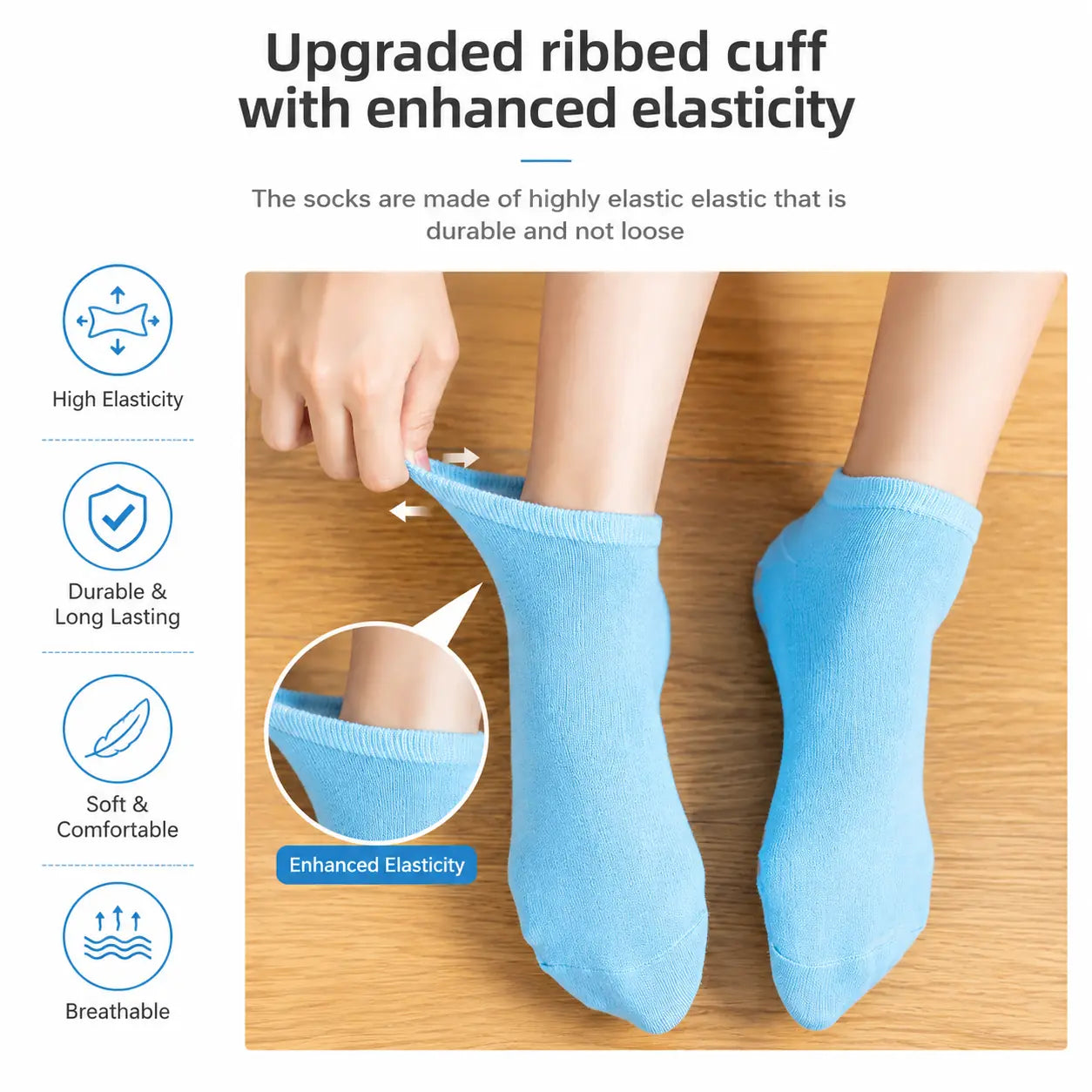 Non-Slip Cotton Yoga Socks with Grip for Pilates & Barre Vendula Care (12)