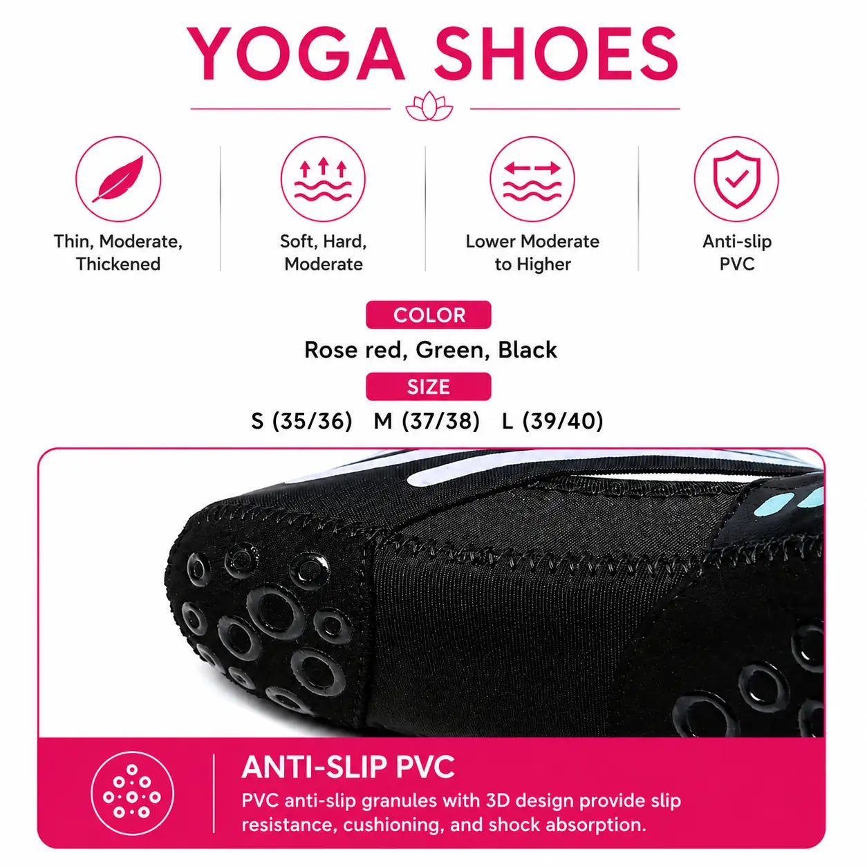 Non-Slip Yoga Socks with Grip for Pilates and Barre Workouts Vendula Care 4