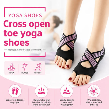 Non-Slip Yoga Socks with Grip for Pilates and Barre Workouts Vendula Care 5
