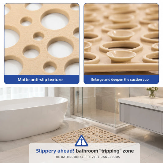 Non Slip Bath Mat for Shower & Tub with Strong Suction Grip Vendula Care (1)