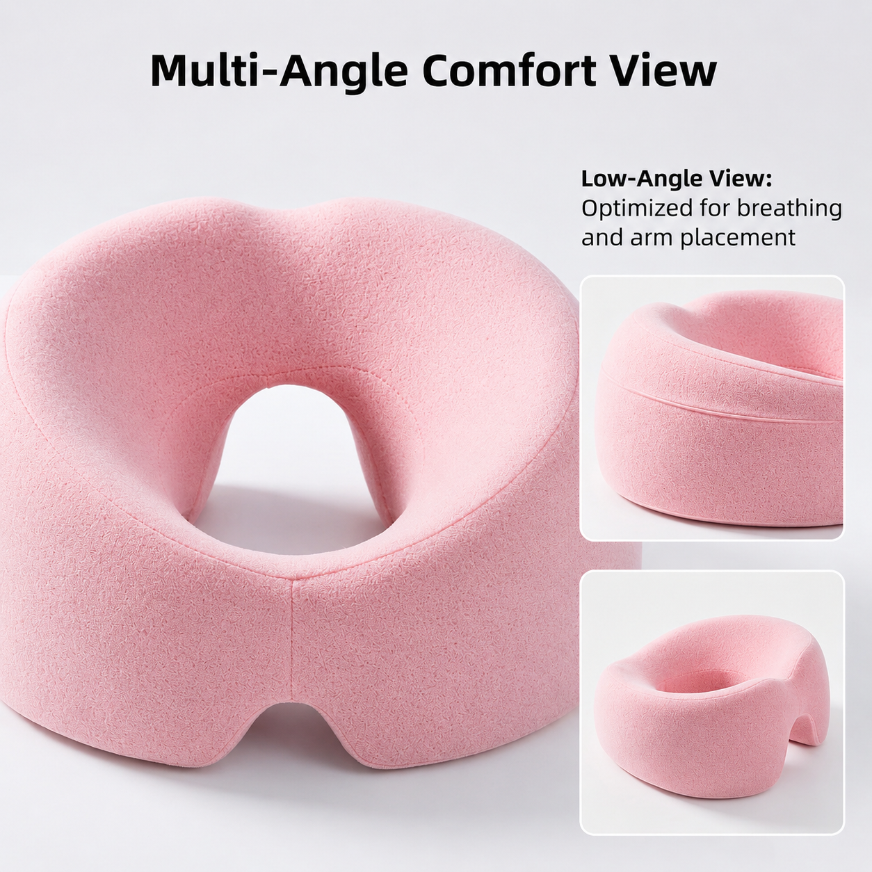 O-Shaped Memory Foam Face Pillow for Massage and Home Use