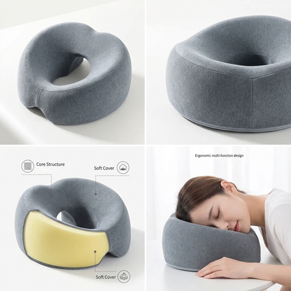 O-Shaped Memory Foam Face Pillow for Massage and Home Use