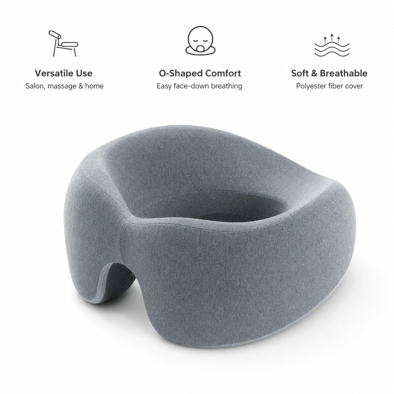 O-Shaped Memory Foam Face Pillow for Massage and Home Use Vendula Care 7