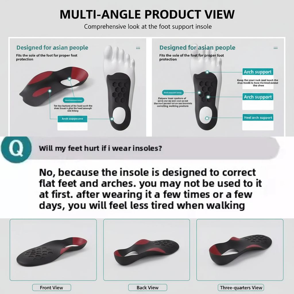 Orthopedic Arch Support Insoles for Daily Foot Pain Relief vendula Care 2
