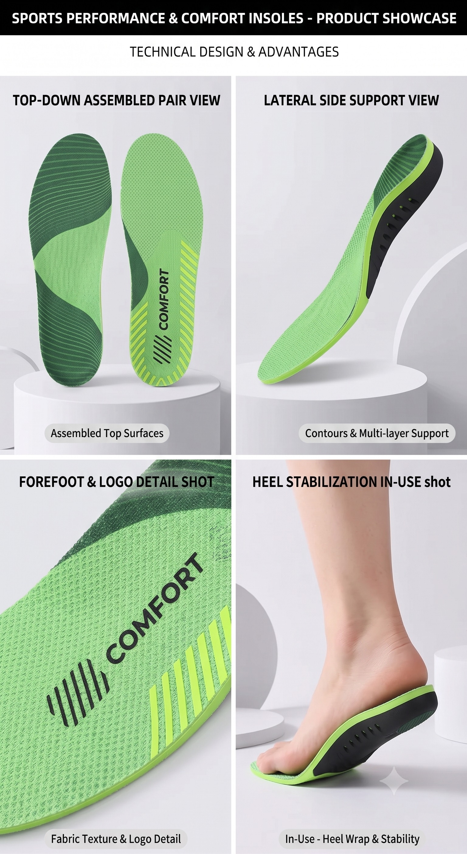 Orthopedic Arch Support Insoles for Walking and Standing Vendula Care 02