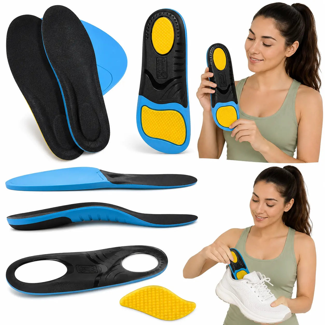 Orthopedic Insoles with Arch Support for Foot Comfort Daily Vendula Care 04