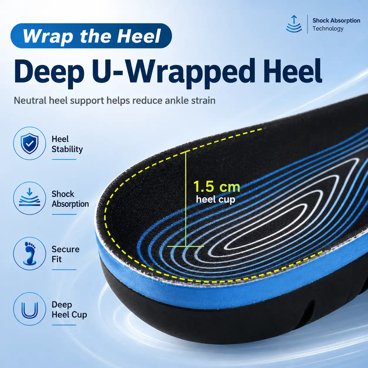 Orthopedic Insoles with Arch Support for Foot Comfort Daily Vendula Care 06