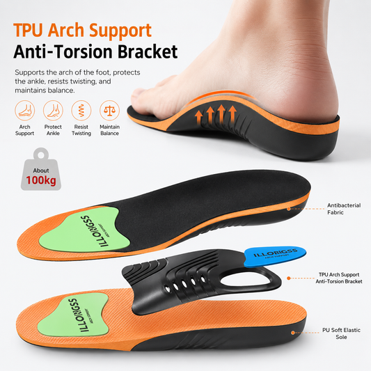 Orthotic Arch Support Insoles for Flat Feet & Heel Comfort VendulaCare 01