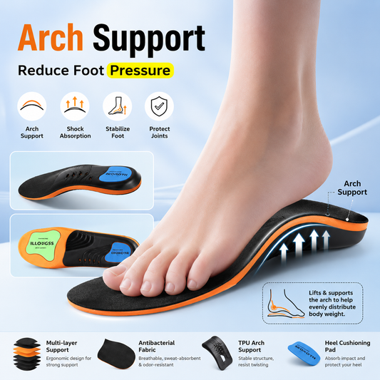 Orthotic Arch Support Insoles for Flat Feet & Heel Comfort VendulaCare 02
