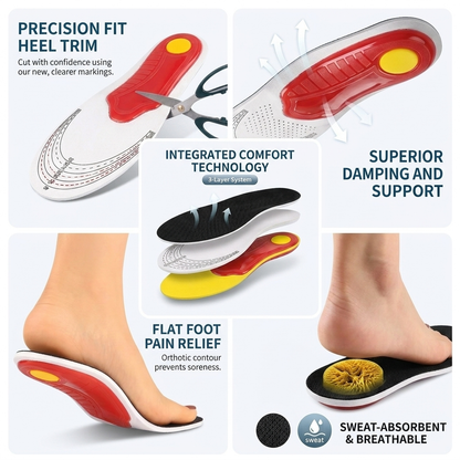Orthotic EVA Insoles with Arch Support & Shock Absorption