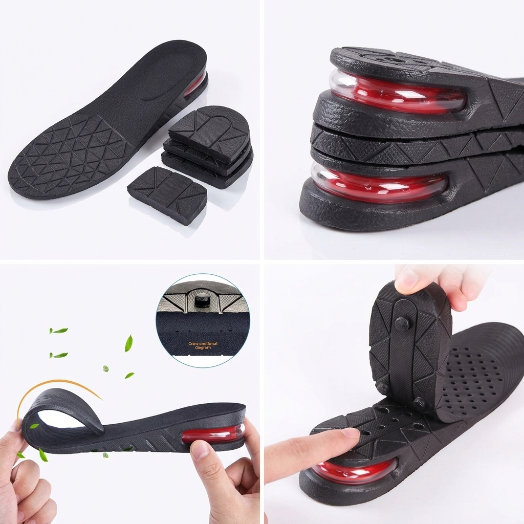 PVC Heightening Insoles for Men and Women – Comfort Lift Vendula Care 05