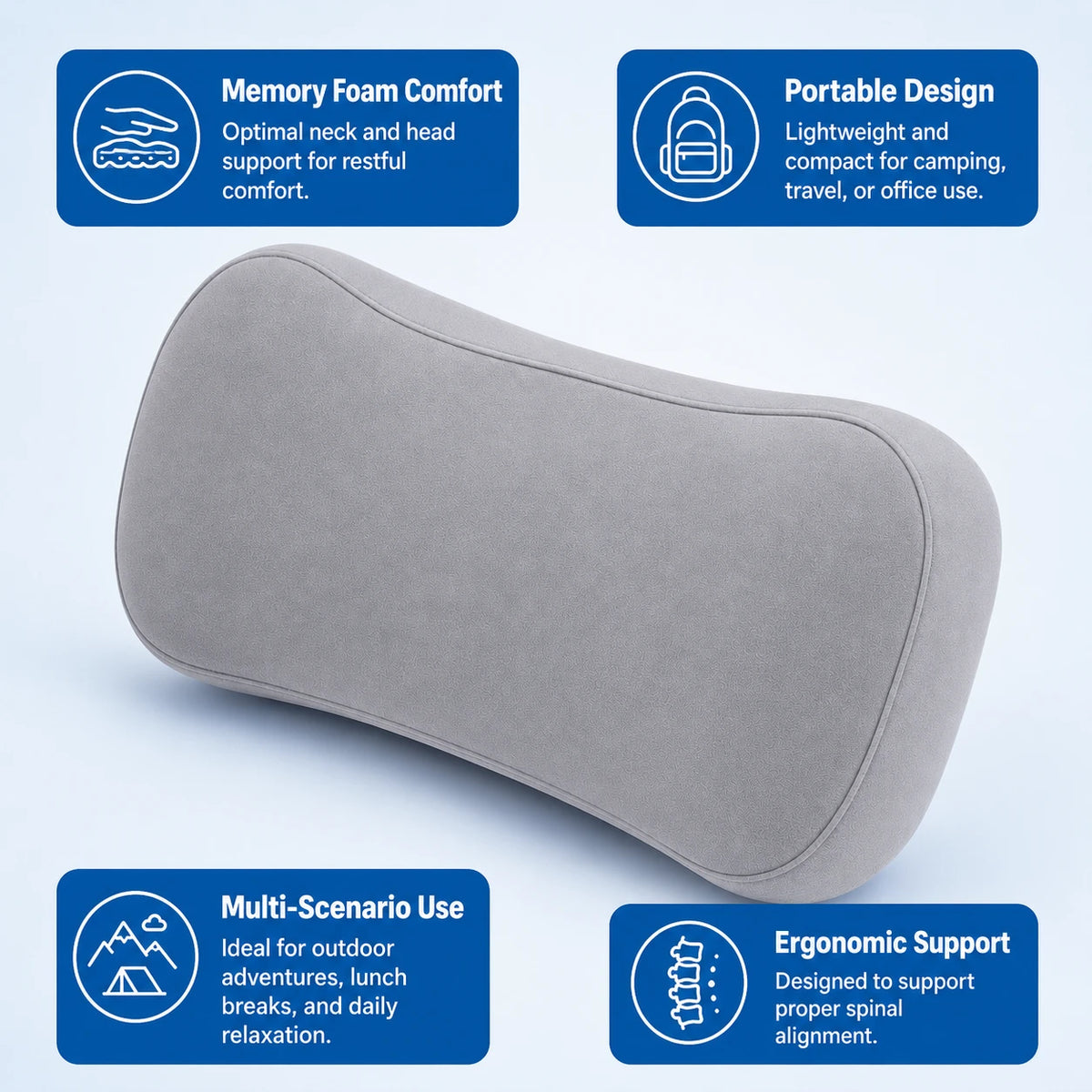 Portable Camping Pillow for Outdoor Sports, Hiking & Travel  Vendula care 06