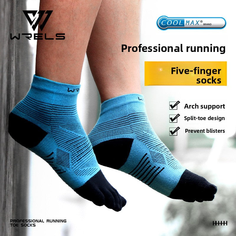 Professional Five Toe Running Socks Comfort Performance Fit globalswanky 01