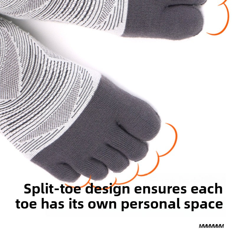 Professional Five Toe Running Socks Comfort Performance Fit globalswanky 02