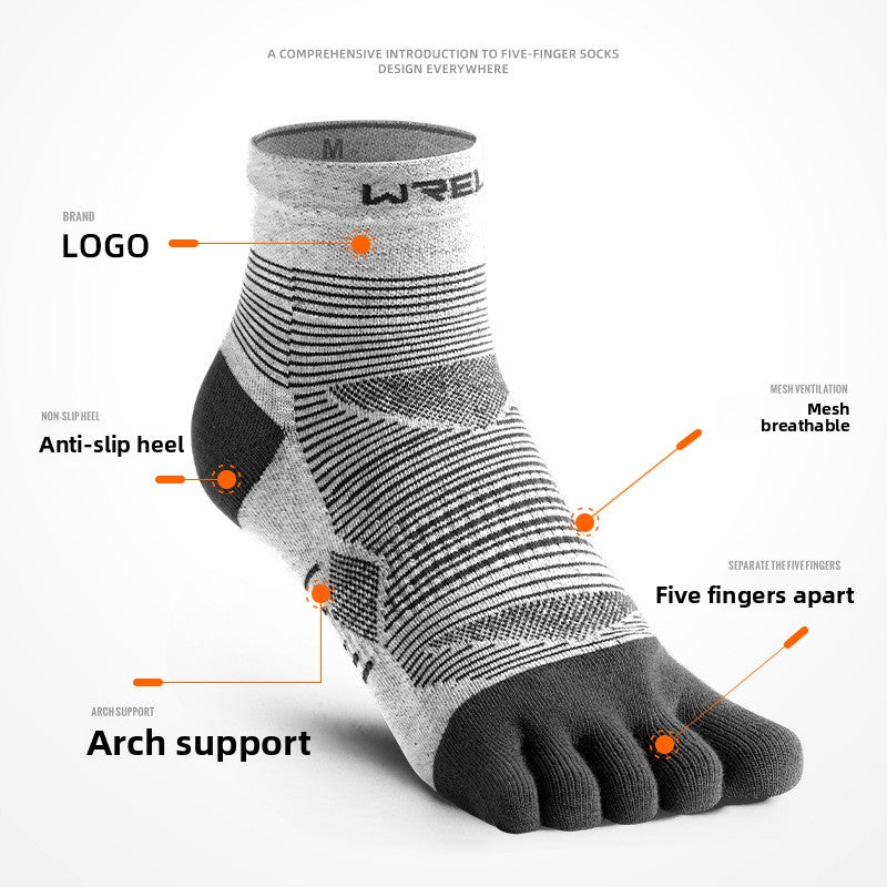 Professional Five Toe Running Socks Comfort Performance Fit globalswanky 04