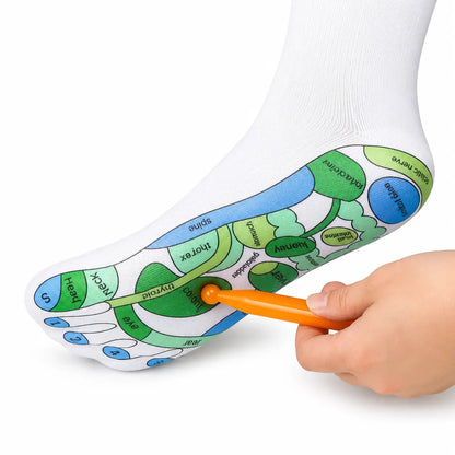 Reflexology Socks Set with Acupressure Guide for Foot Care vendula care 10