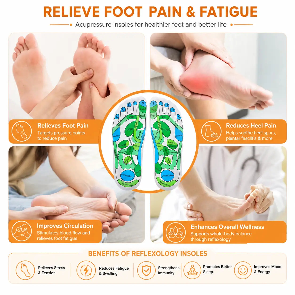 Reflexology Socks Set with Acupressure Guide for Foot Care vendula care 3