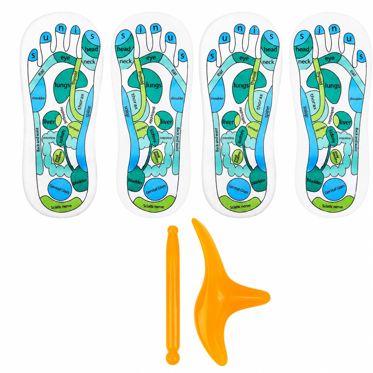 Reflexology Socks Set with Acupressure Guide for Foot Care vendula care 8