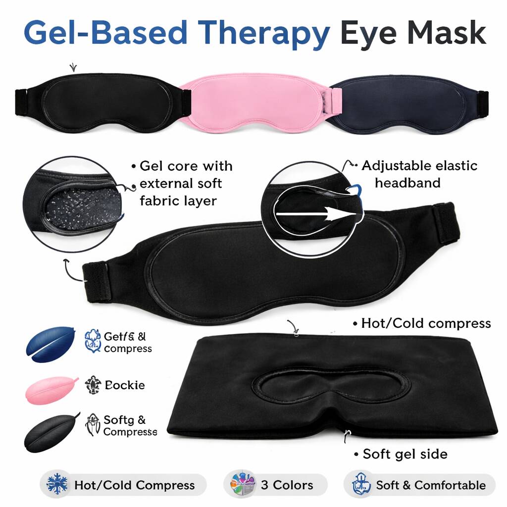 Reusable Gel Cold Compress Eye Mask for Cooling & De-Puffing Vendula Care (10)
