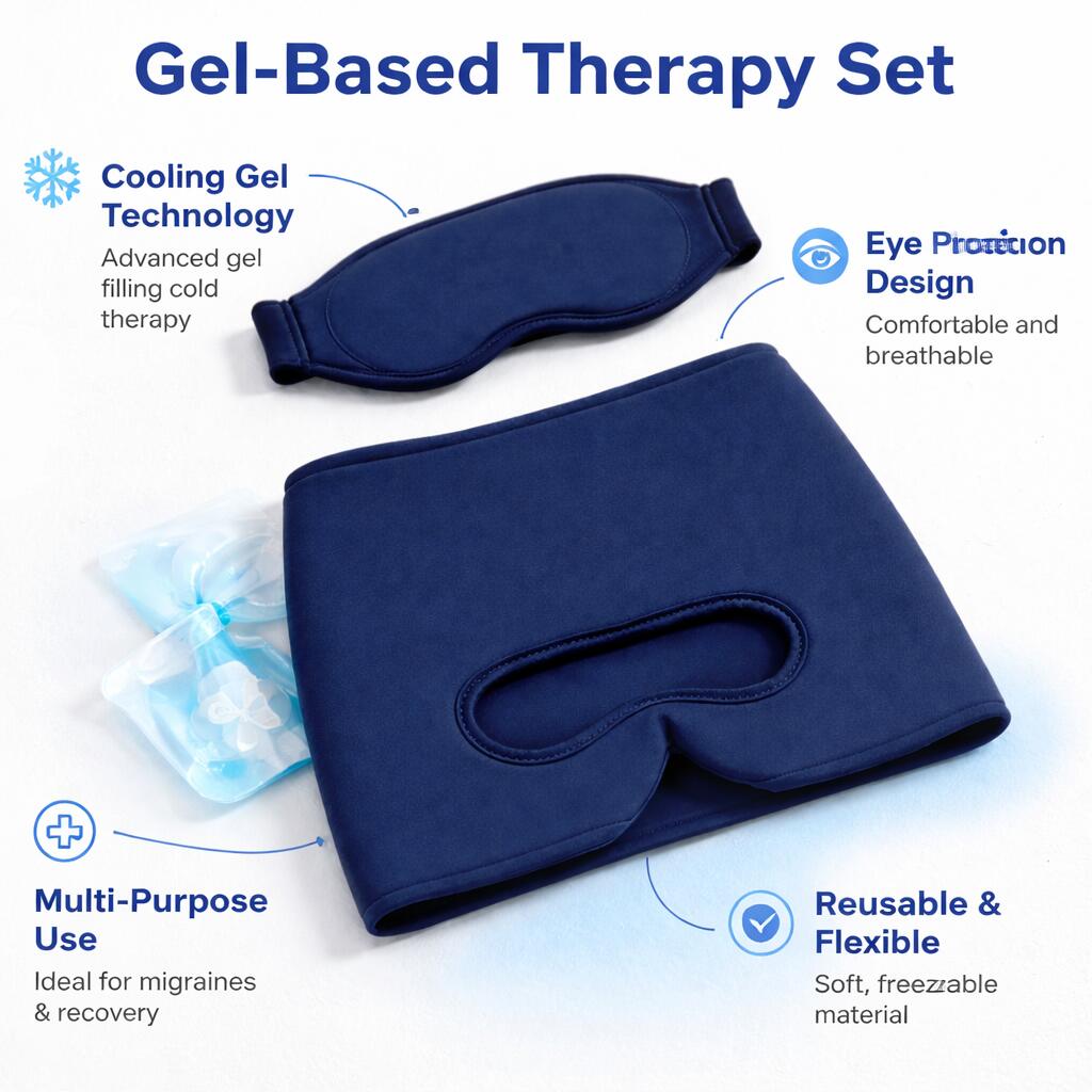 Reusable Gel Cold Compress Eye Mask for Cooling & De-Puffing Vendula Care (9)
