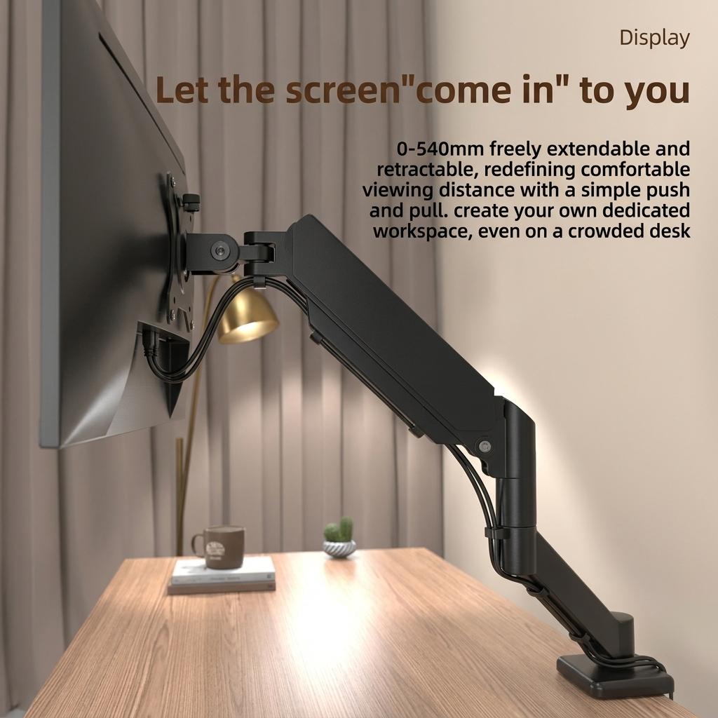 Sanco T1 Monitor Arm Desk Clamp Mount for 17-35 Inch Screens Vendula Care (2)