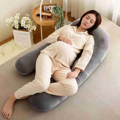 Soft Crystal Velvet Maternity Pillow for Full Body Comfort VendulaCare 05