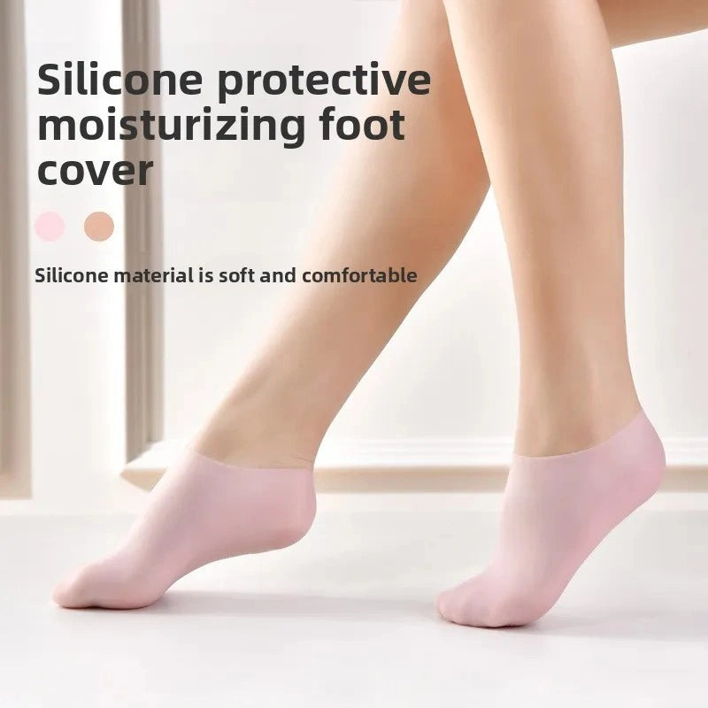 Soft Silicone Heel Protector Socks for Dry, Cracked Feet Vendula Care 10