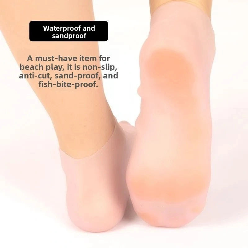 Soft Silicone Heel Protector Socks for Dry, Cracked Feet Vendula Care 8