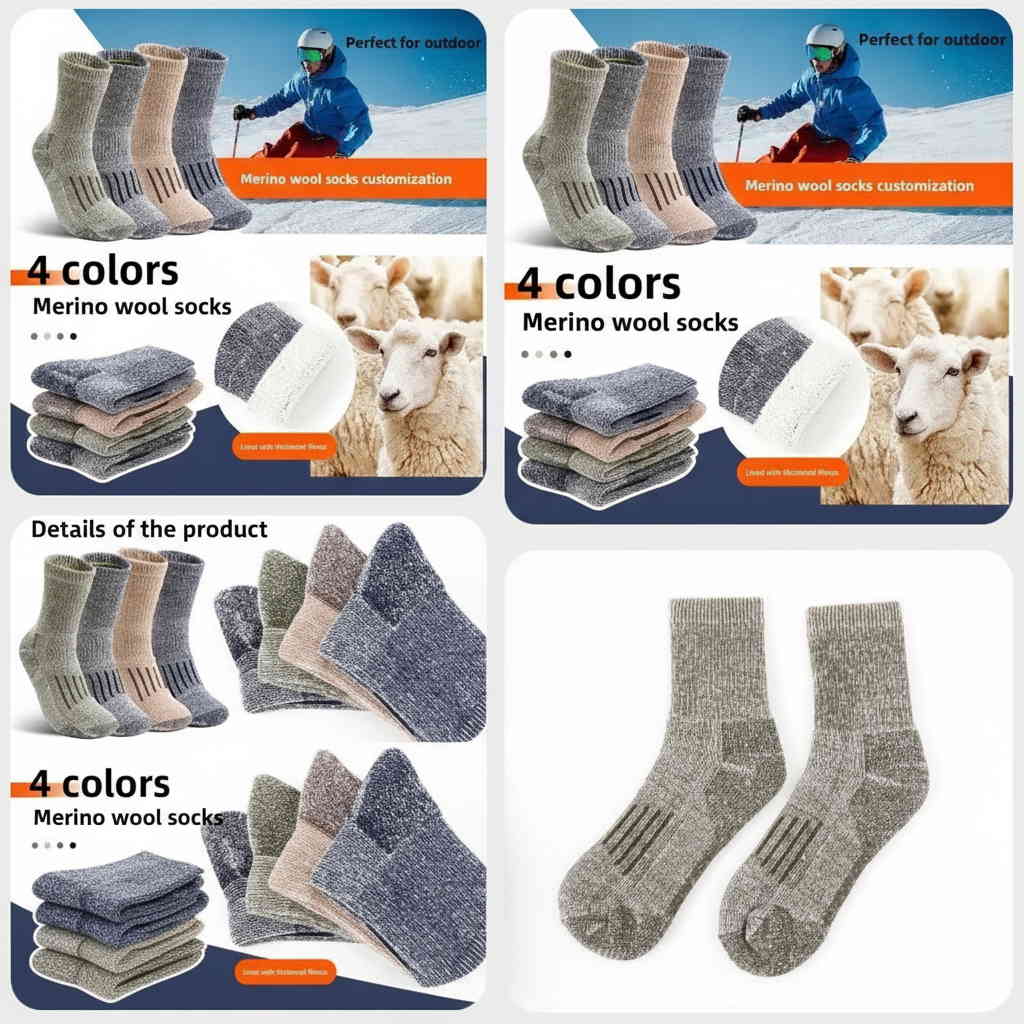 Soft Wool Socks – Warm, Breathable Comfort for Cold Days vendula care 4