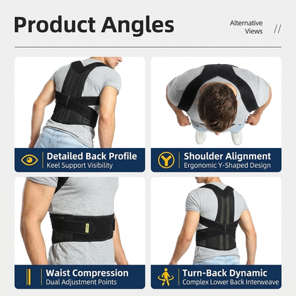 Spinal Orthotic Back Brace for Posture Support & Pain Relief vendulaCare 08