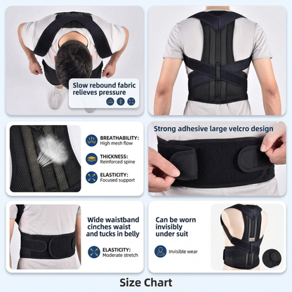 Spinal Orthotic Back Brace for Posture Support & Pain Relief vendulaCare 11