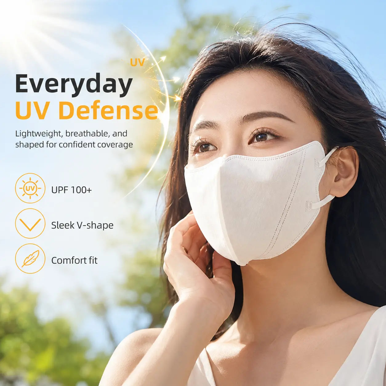 Sunscreen Mask for Face UV Protection Outdoors and Driving Vendula Care 6