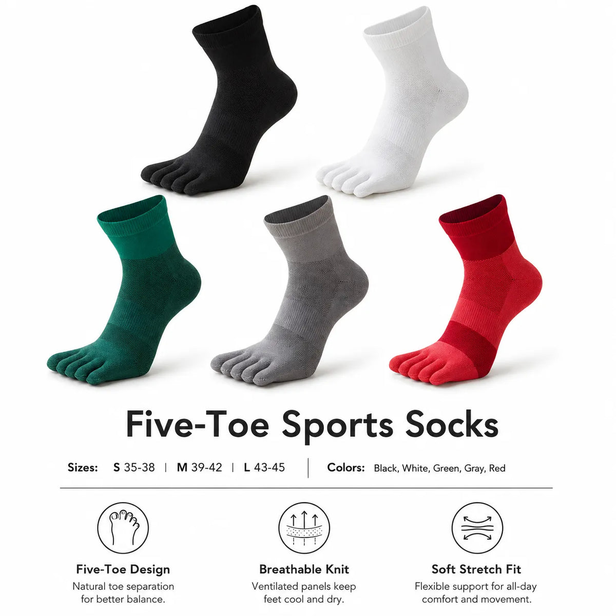 Sweat-Wicking Sports Socks for Dry Comfort All Day Wear Vendula Care 02
