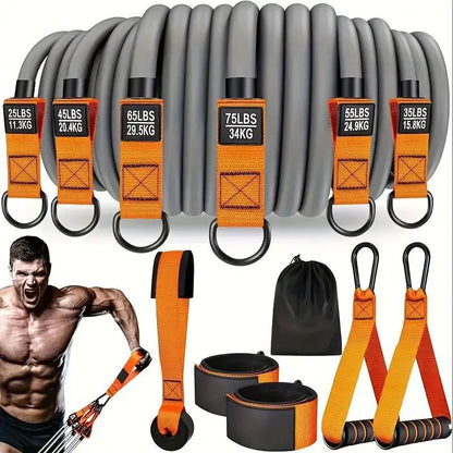 TPE Elastic Resistance Bands Set with Handles for Home Gym Vndula Care 05